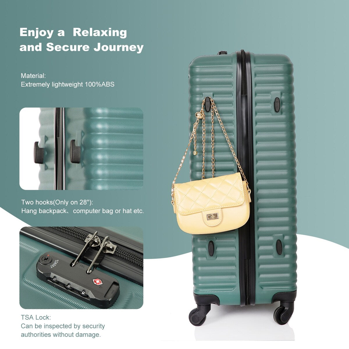 3 Piece Luggage Sets Suitcase/Trunk /Check-in Luggage /Carry-on Luggage