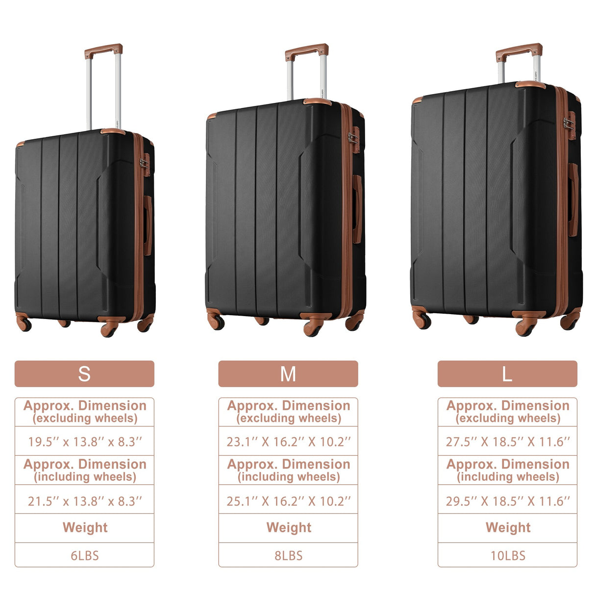 3 Piece Luggage Sets Suitcase/Trunk /Check-in Luggage /Carry-on Luggage