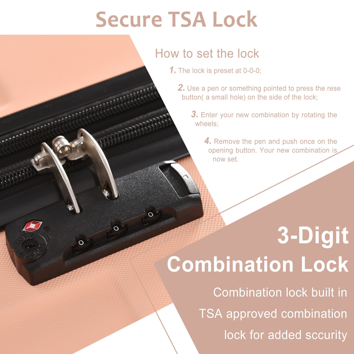 3 Piece Luggage Sets Suitcase/Trunk /Check-in Luggage /Carry-on Luggage