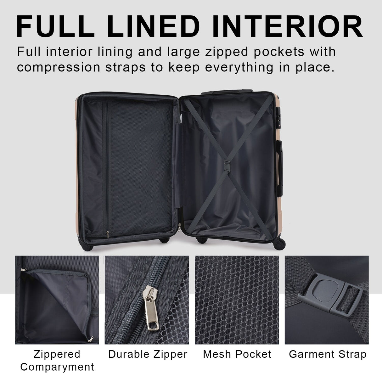 3 Piece Luggage Sets Suitcase/Trunk /Check-in Luggage /Carry-on Luggage