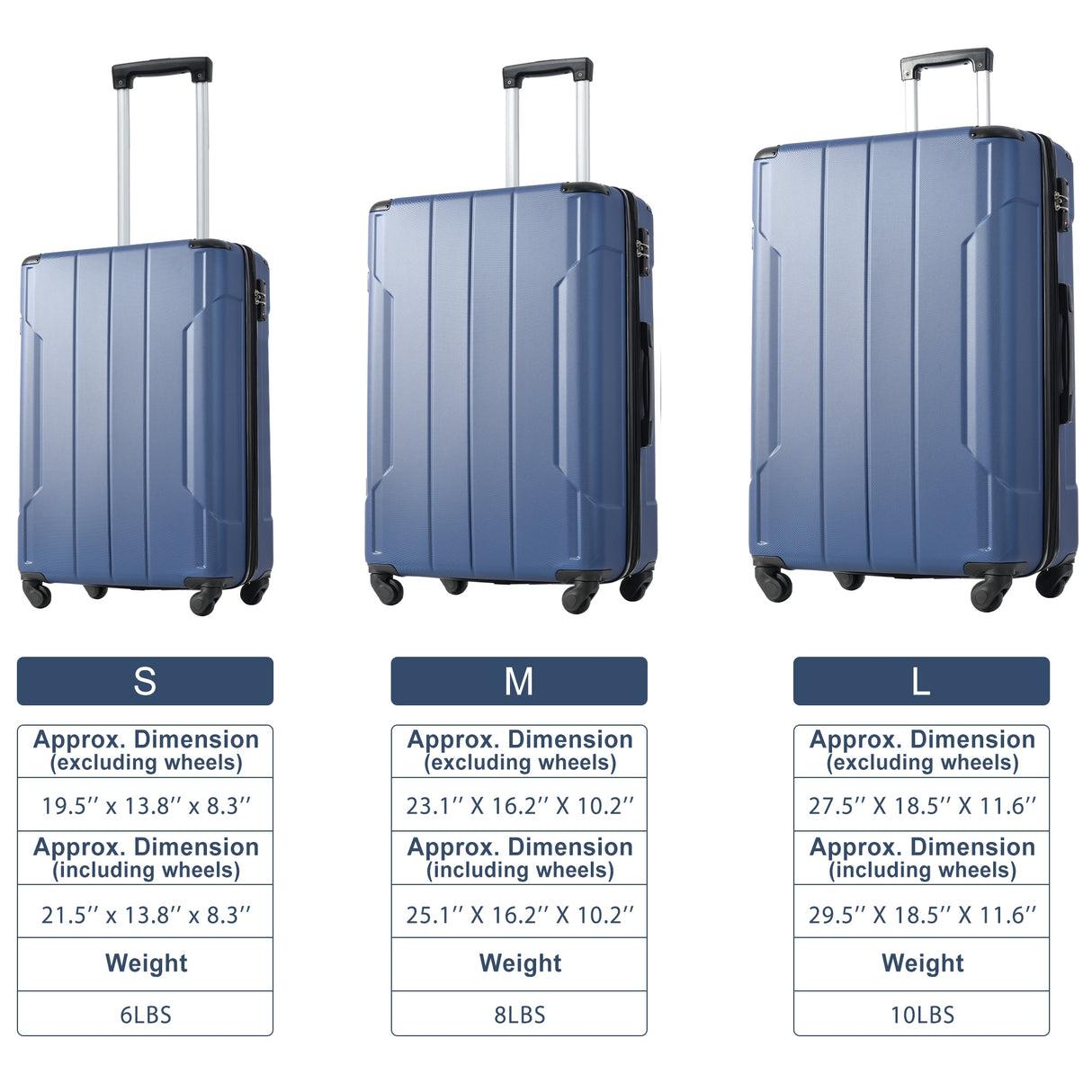 3 Piece Luggage Sets Suitcase/Trunk /Check-in Luggage /Carry-on Luggage