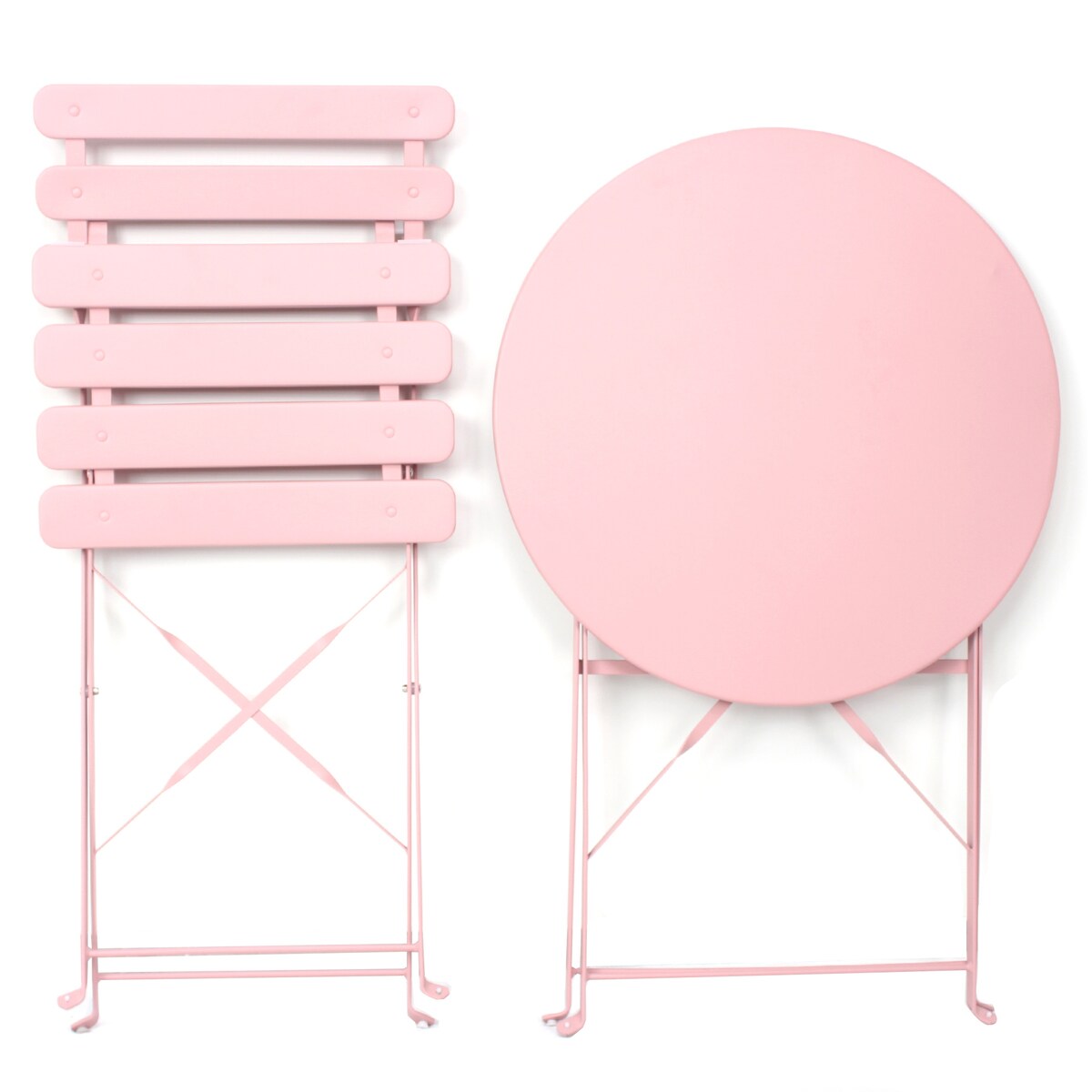 3 Piece Patio Bistro Balcony Chair Table Set