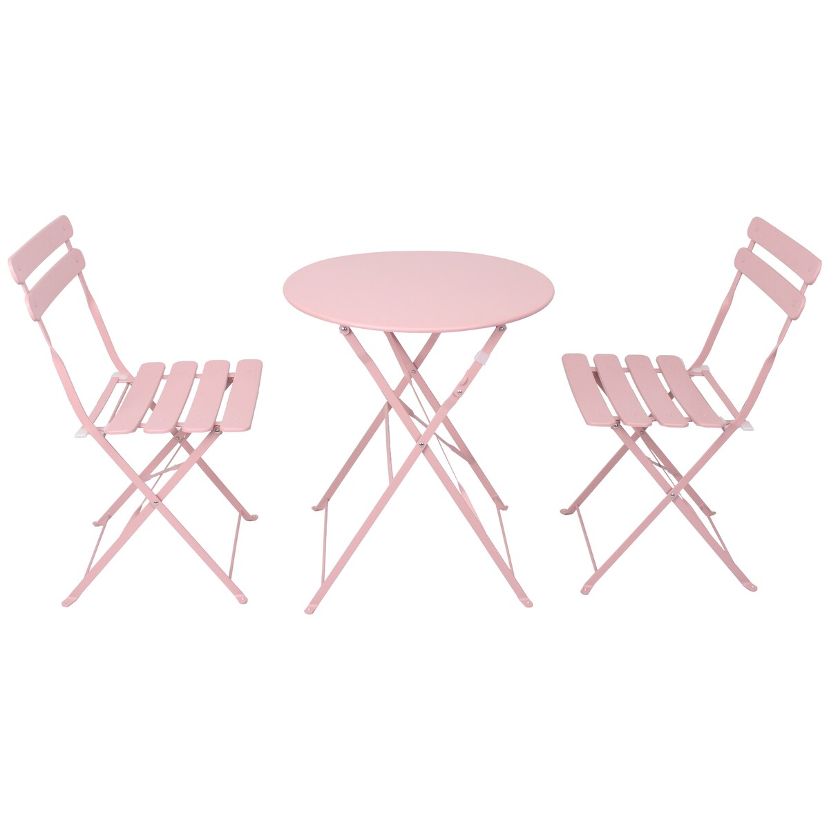 3 Piece Patio Bistro Balcony Chair Table Set