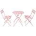 3 Piece Patio Bistro Balcony Chair Table Set