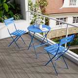 3 Piece Patio Bistro Balcony Chair Table Set