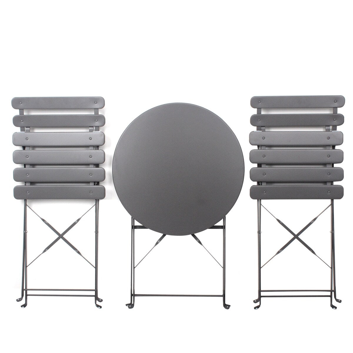3 Piece Patio Bistro Balcony Chair Table Set