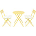 3 Piece Patio Bistro Balcony Chair Table Set