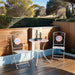 3 Piece Patio Bistro Set, Folding Outdoor Furniture w/ Table & Chairs