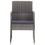 3 Piece Patio Dining Set Gray