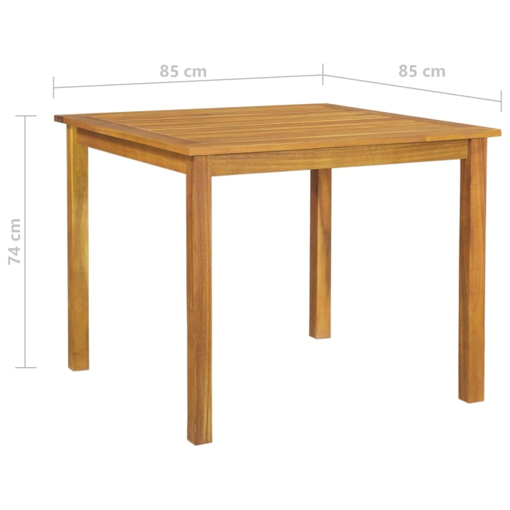 3 Piece Patio Dining Set Gray