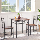3-Piece Retro Kitchen Dining Room Table Set,Dining Room Table&Chairs
