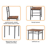 3-Piece Retro Kitchen Dining Room Table Set,Dining Room Table&Chairs