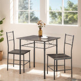 3-Piece Retro Kitchen Dining Room Table Set,Dining Room Table&Chairs