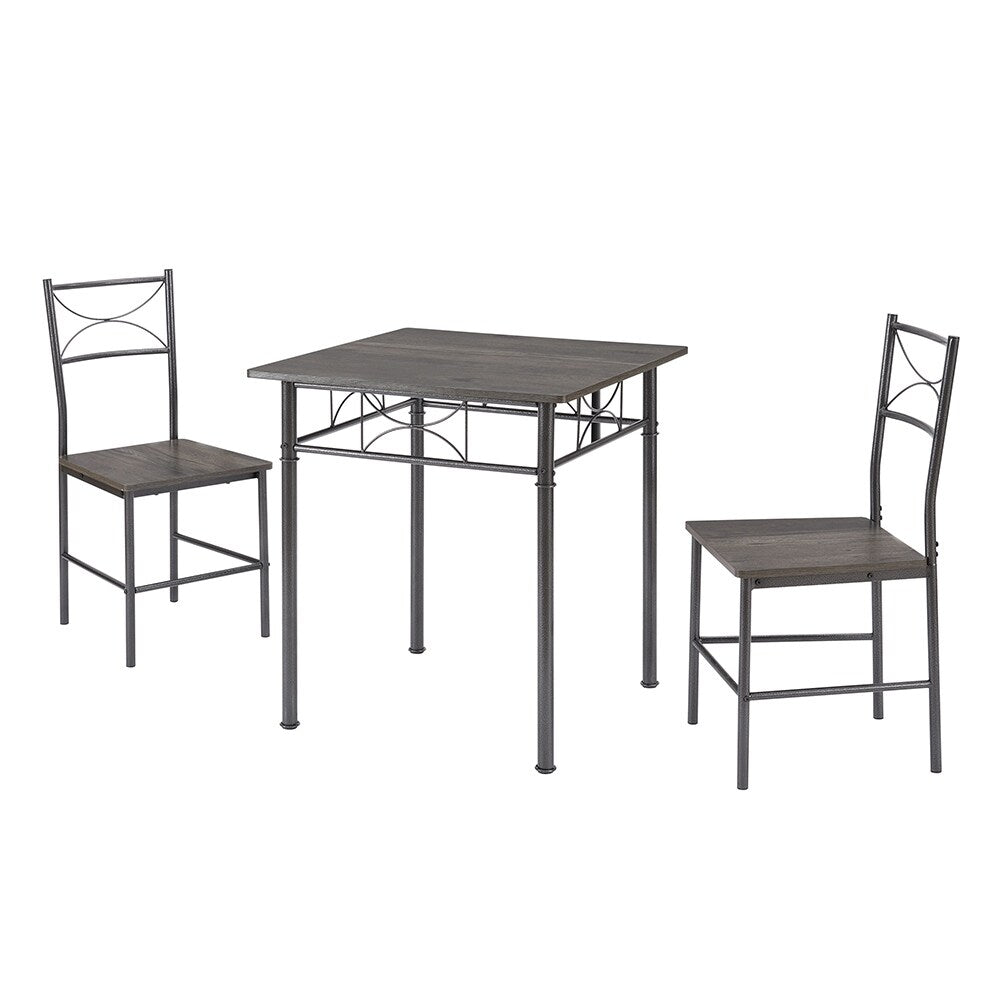 3-Piece Retro Kitchen Dining Room Table Set,Dining Room Table&Chairs