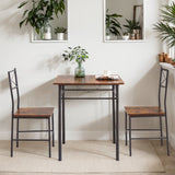 3-Piece Retro Kitchen Dining Room Table Set,Dining Room Table&Chairs