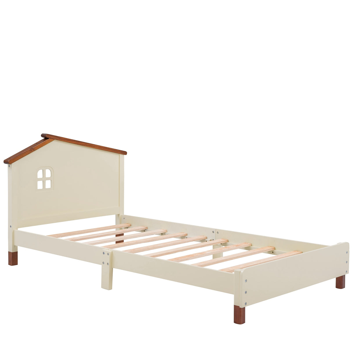 3-Pieces Bedroom Sets Twin Size Platform Bed with Nightstand and Storage Dresser