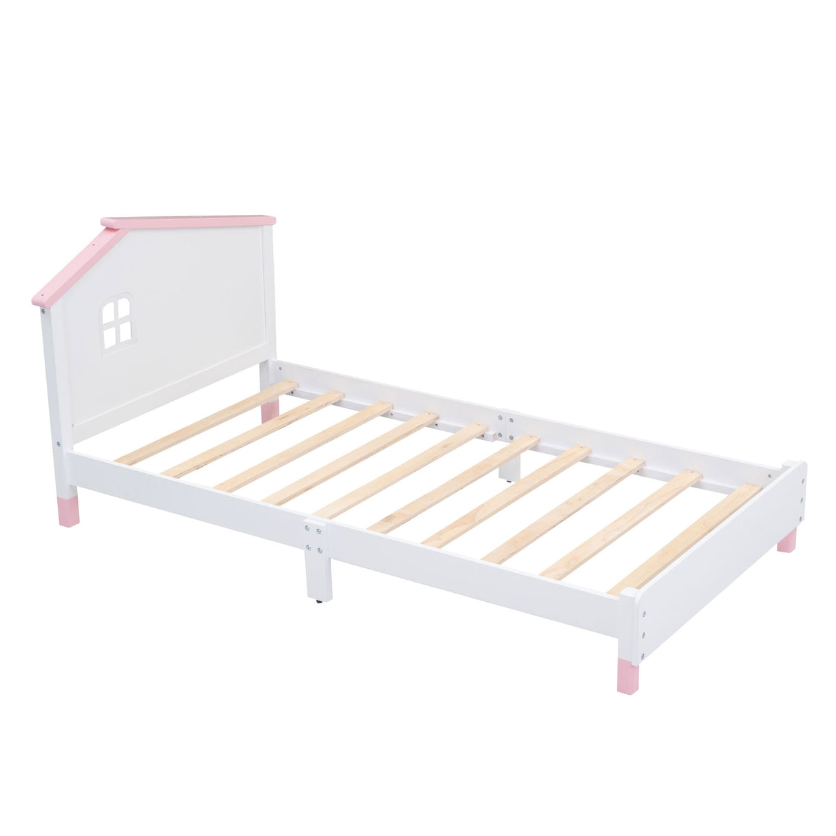 3-Pieces Bedroom Sets Twin Size Platform Bed with Nightstand and Storage Dresser