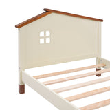 3-Pieces Bedroom Sets Twin Size Platform Bed with Nightstand and Storage Dresser
