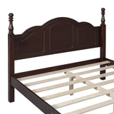 3-Pieces Bedroom Sets with Full Size Wood Platform Bed and Two Nightstands