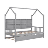 3-Pieces Bedroom Sets with House Bed, Nightstand and Chest,For Kids