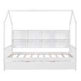 3-Pieces Bedroom Sets with House Bed, Nightstand and Chest,For Kids