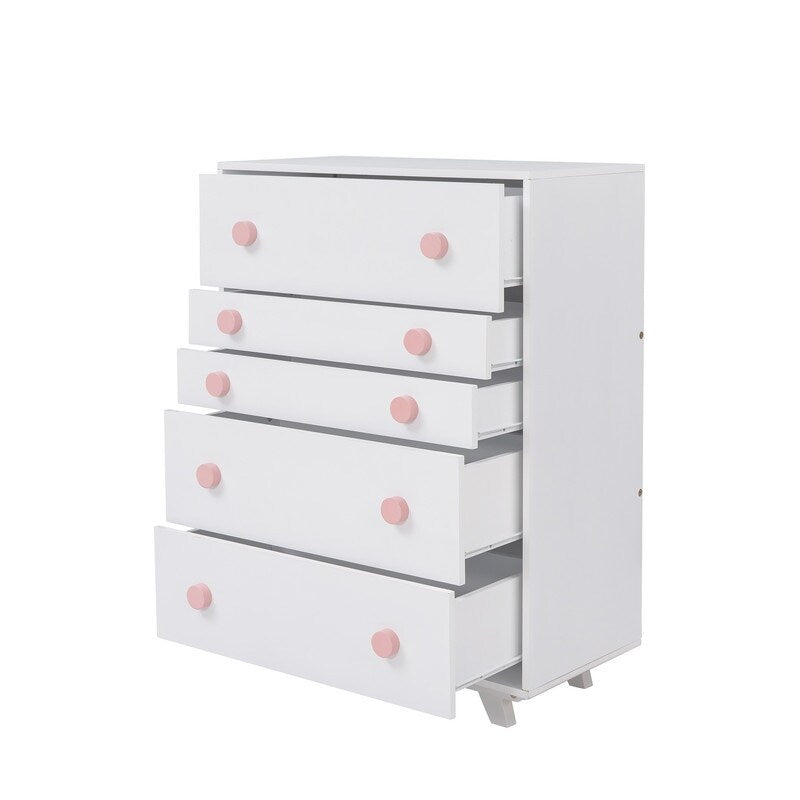 3-Pieces Bedroom Sets with House Bed, Nightstand and Chest,For Kids