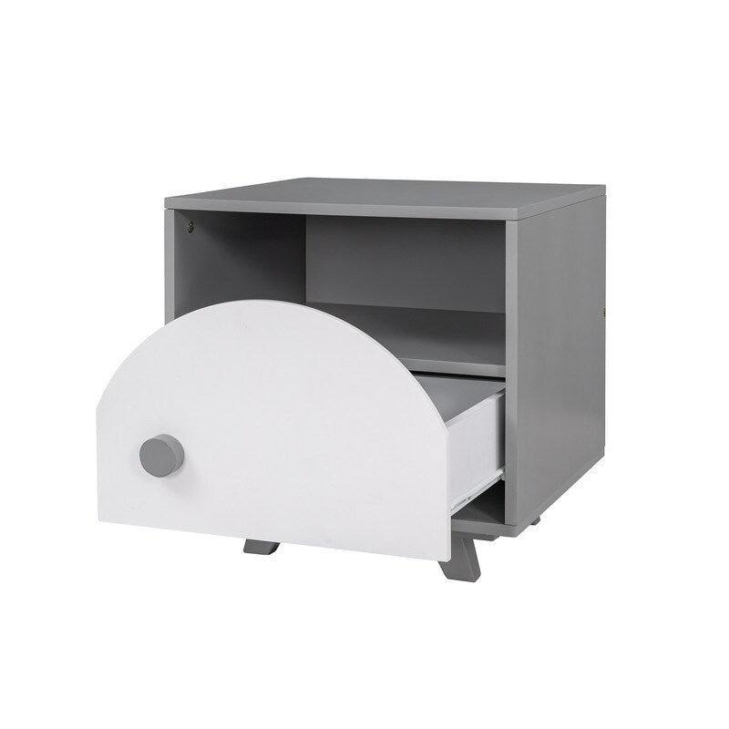 3-Pieces Bedroom Sets with House Bed, Nightstand and Chest,For Kids