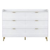3-Pieces Bedroom Sets, Queen Size Upholstered Platform Bed with 4 Drawers, Marble Top Nightstand and Storage Dresse
