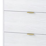 3-Pieces Bedroom Sets, Queen Size Upholstered Platform Bed with 4 Drawers, Marble Top Nightstand and Storage Dresse