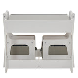 3 Pieces Children's Wooden Table and Chair Set With Two Storage Bags