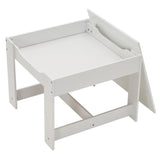 3 Pieces Children's Wooden Table and Chair Set With Two Storage Bags
