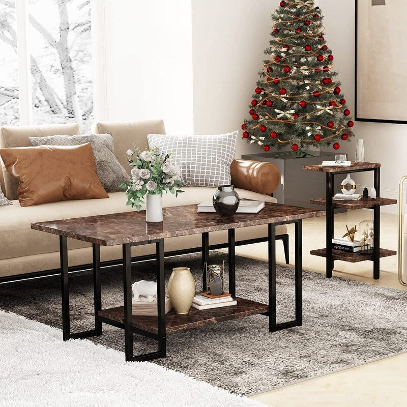 Coffee table sets overstock hotsell