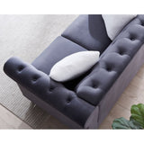 3 Pieces Living Room Sofa Sets including 3 Seat Sofa, Love seat and Sofa Chair, Five Pillows