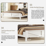 3 Pieces Wooden Bedroom Set /Full Bed and Nightstand and Dresser