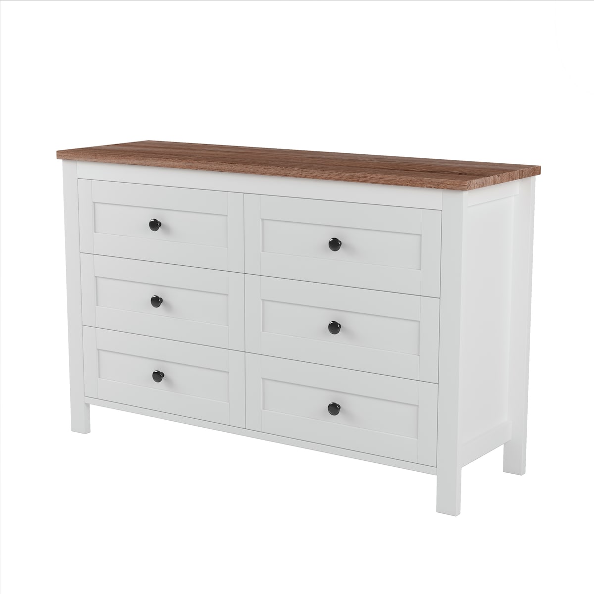 3 Pieces Wooden Bedroom Set /Full Bed and Nightstand and Dresser
