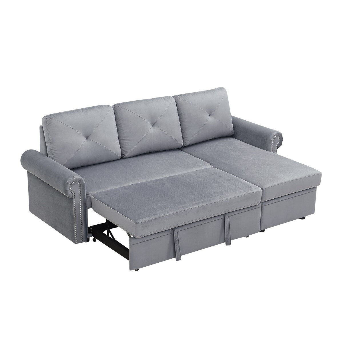 Nestfair 3-Seater L-Shape Sofa Corner Couch with Storage Chaise