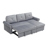 Nestfair 3-Seater L-Shape Sofa Corner Couch with Storage Chaise