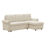 Nestfair 3-Seater L-Shape Sofa Corner Couch with Storage Chaise