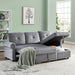 Nestfair 3-Seater L-Shape Sofa Corner Couch with Storage Chaise