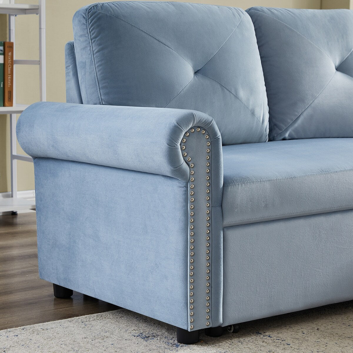 Nestfair 3-Seater L-Shape Sofa Corner Couch with Storage Chaise