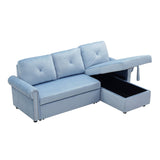 Nestfair 3-Seater L-Shape Sofa Corner Couch with Storage Chaise