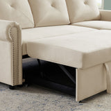 Nestfair 3-Seater L-Shape Sofa Corner Couch with Storage Chaise