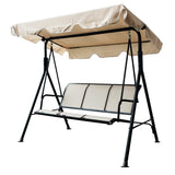 3-Seater Outdoor Adjustable Canopy Porch Swing Chair