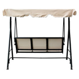 3-Seater Outdoor Adjustable Canopy Porch Swing Chair