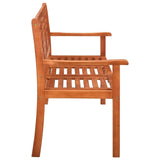 3-Seater Patio Bench 59.1" Solid Eucalyptus Wood
