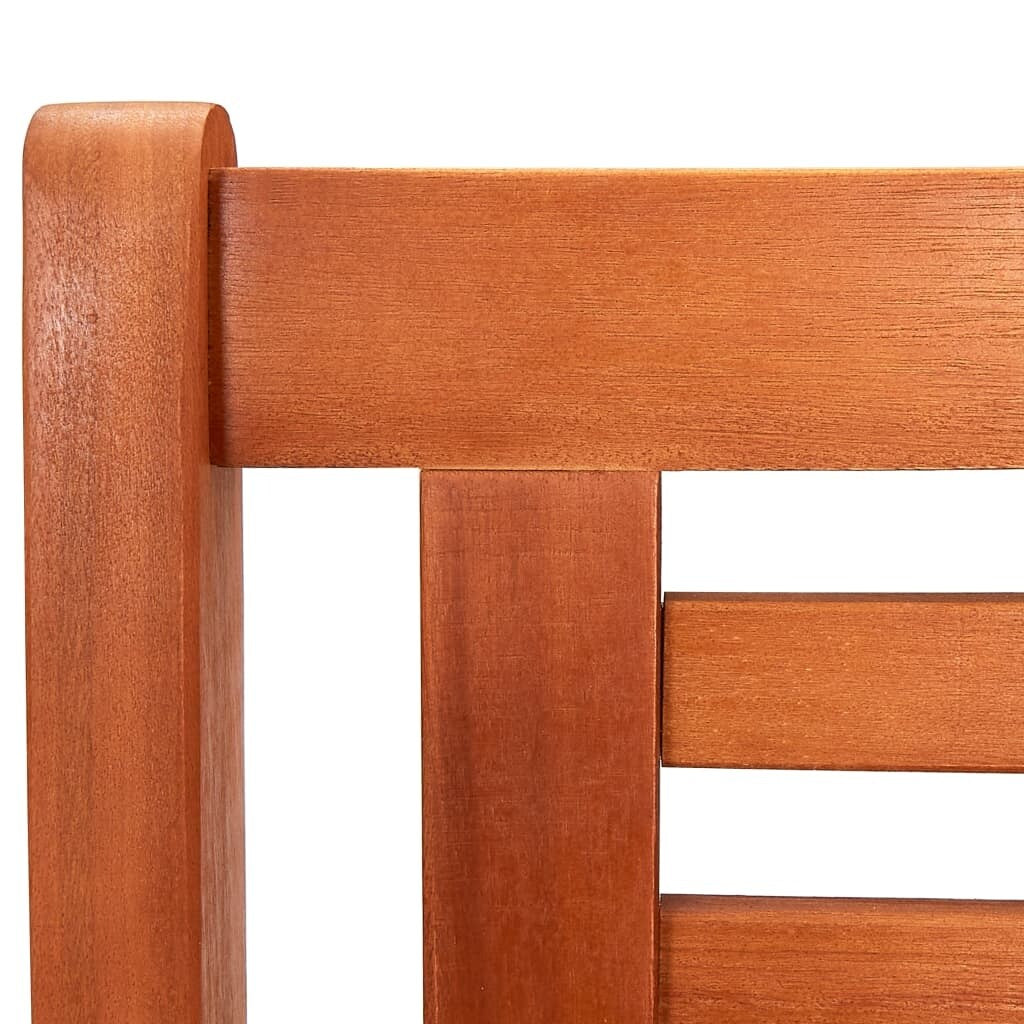 3-Seater Patio Bench 59.1" Solid Eucalyptus Wood