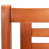 3-Seater Patio Bench 59.1" Solid Eucalyptus Wood