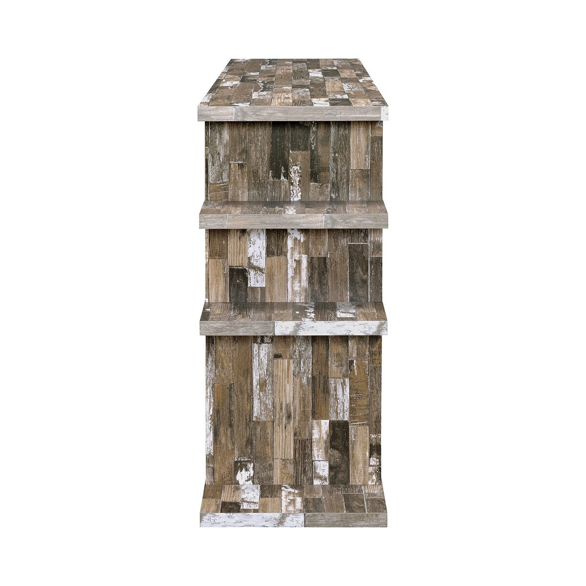 3-Shelf Low Bookcase in Salvaged Cabin
