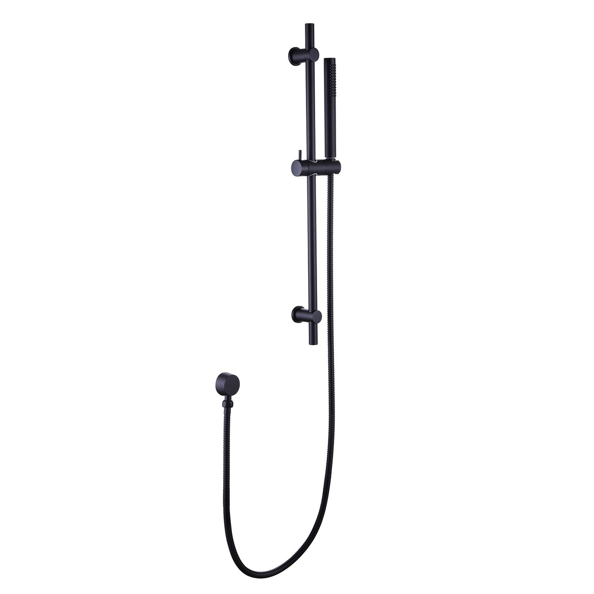 3-Spray Function Hand Shower With Slide Bar Kit In Matte Black