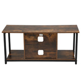 3 Tier Entertainment Center Modern TV Stand Media Console Table - 43.3"
